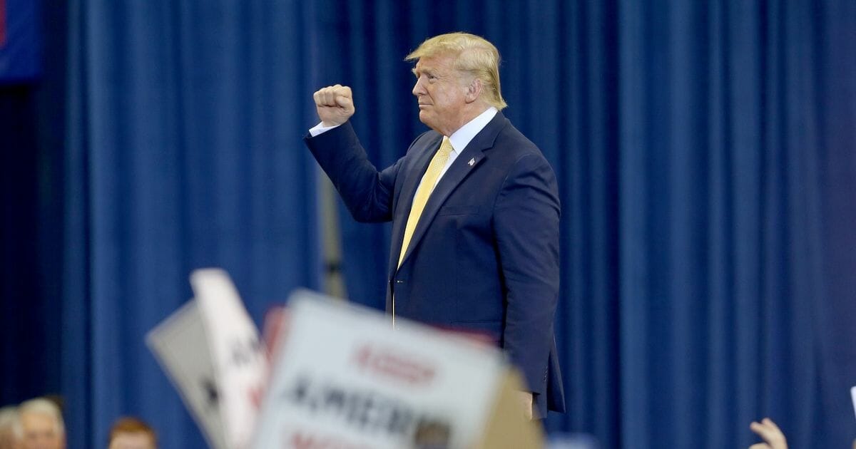 President Donald Trump speaks during a campaign rally at Sudduth Coliseum on Oct. 11, 2019 in Lake Charles, Louisiana.