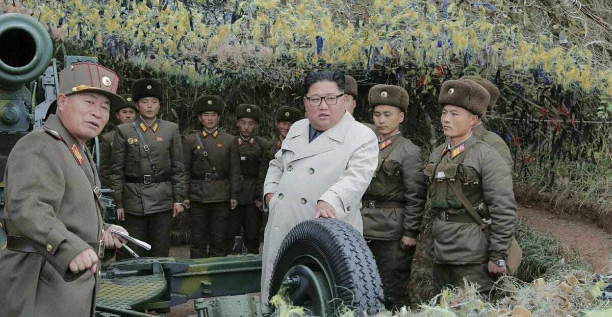 Kim Jong Un inspects a military unit