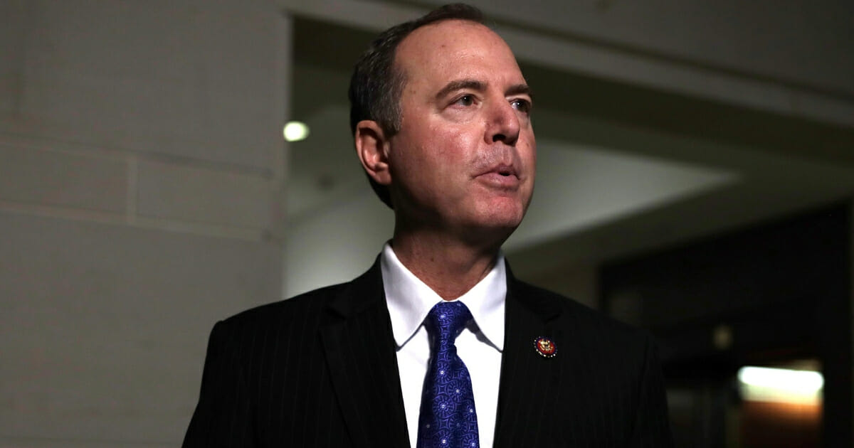 House Intelligence Committee Chairman Rep. Adam Schiff (D-California) speaks to members of the media at the U.S. Capitol on Oct. 17, 2019, in Washington, D.C.