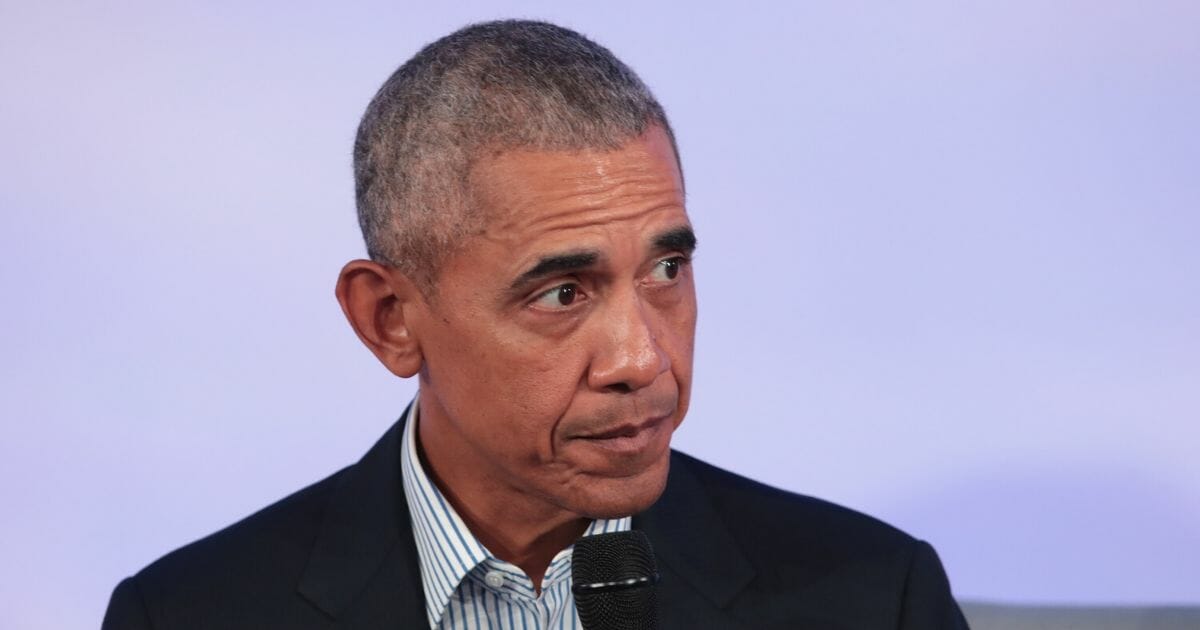 Former President Barack Obama speaks to guests at the Obama Foundation Summit on the campus of the Illinois Institute of Technology on Oct. 29, 2019, in Chicago, Illinois.