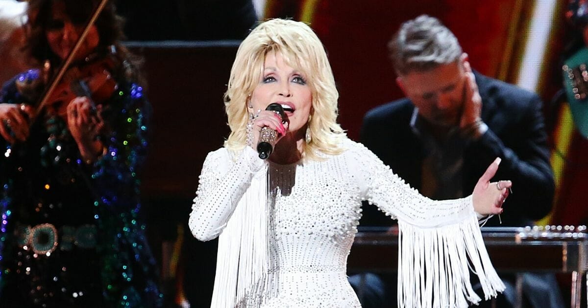 Dolly Parton performs onstage during the 53rd annual CMA Awards at the Bridgestone Arena on Nov. 13, 2019, in Nashville, Tennessee.