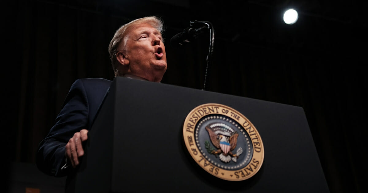 President Donald Trump speaks at the Economic Club of New York on Nov. 12, 2019, in New York City.