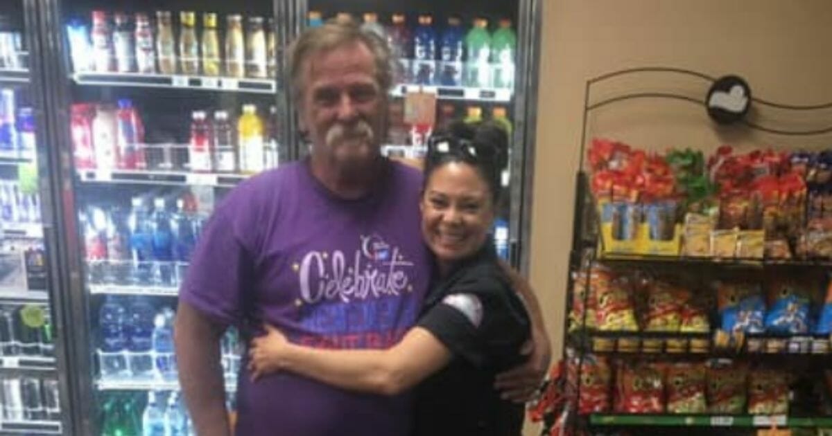 She approached him when he was homeless and a drug addict, showing him kindness and support. Years later, he's recovered and doing well.