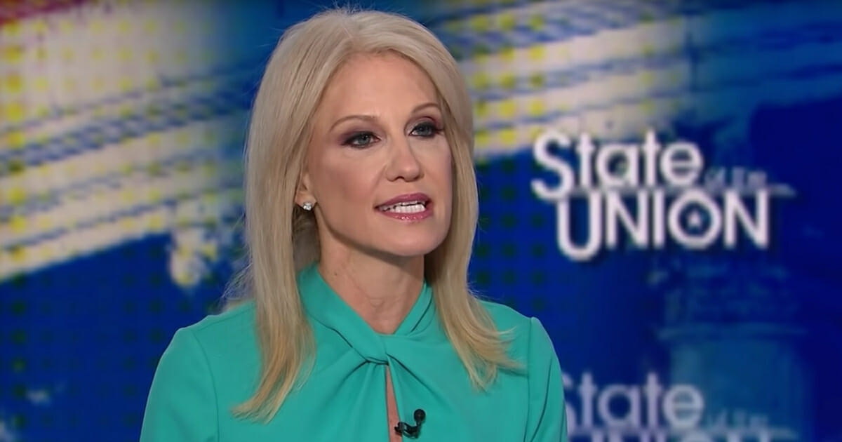 White House counselor Kellyanne Conway appears on CNN's "State of the Union" on Sunday.