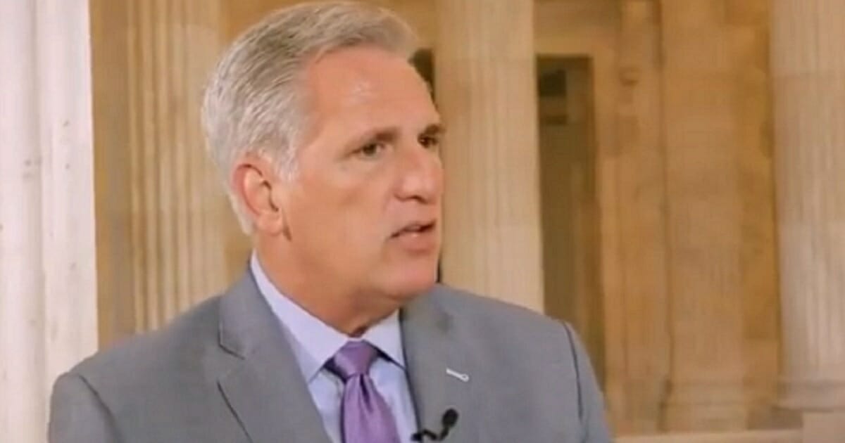 House Minority Leader Kevin McCarthy in a Thursday interview.