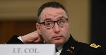 National Security Council official Lt. Col Alexander Vindman testifies before the House Intelligence Committee.
