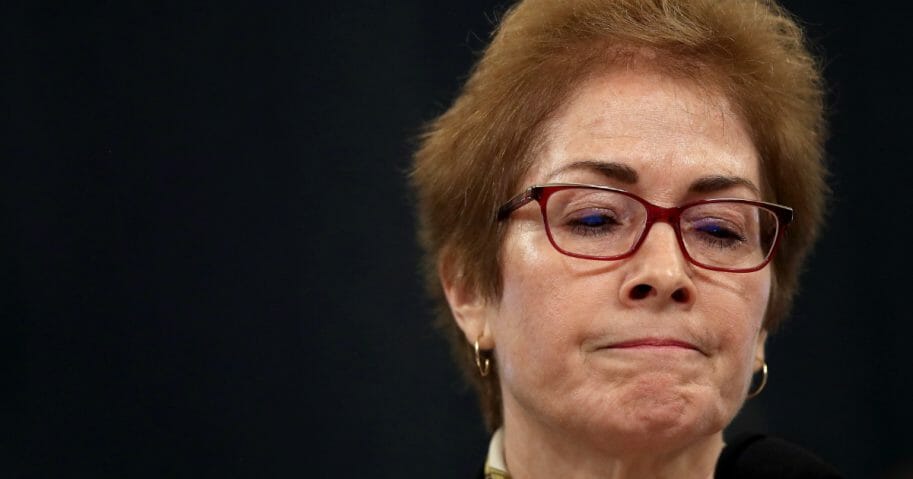 Former U.S. Ambassador to Ukraine Marie Yovanovitch testifies before the House Intelligence Committee in the Longworth House Office Building on Capitol Hill on Nov. 15, 2019, in Washington, D.C.