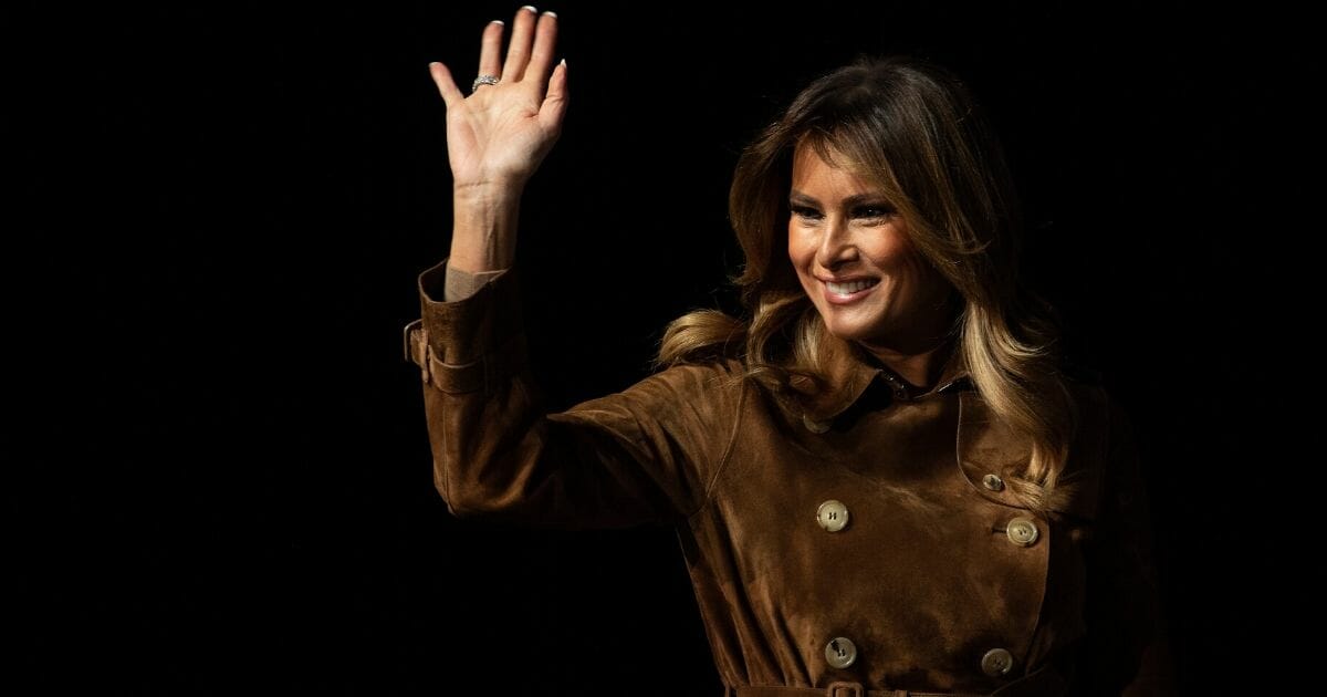 First lady Melania Trump arrives to address the B'More Youth Summit in Baltimore on Nov. 26, 2019.