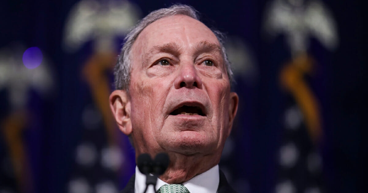 Former New York Mayor Michael Bloomberg speaks during a news conference to discuss his newly announced presidential run Nov. 25, 2019, in Norfolk, Virginia.