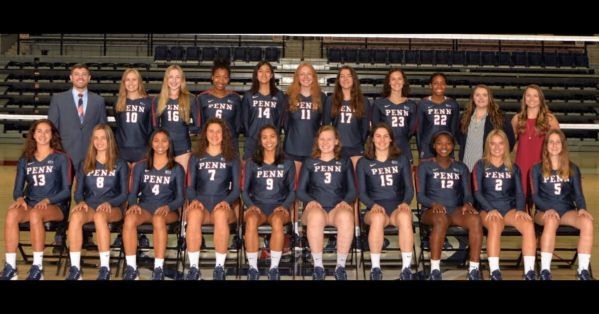 The University of Pennsylvania volleyball team.