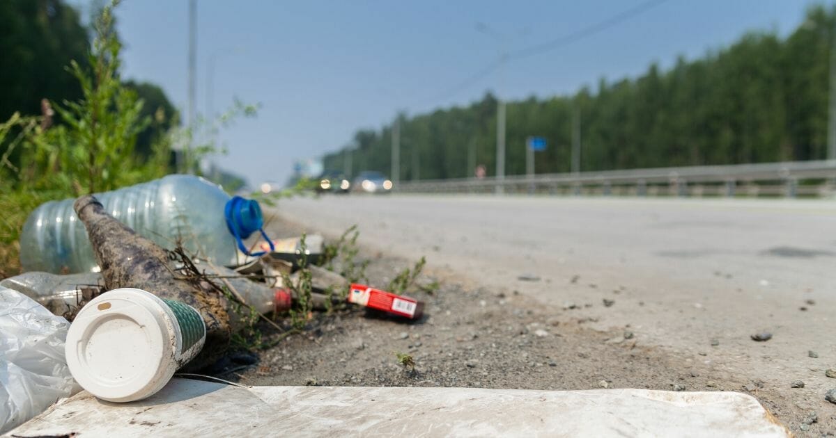 A national 'gun safety' group is stepping up this week to ensure the annual quota for foolish, ineffective anti-gun stunts is met. A image above is a stock photo of trash on the side of the road.