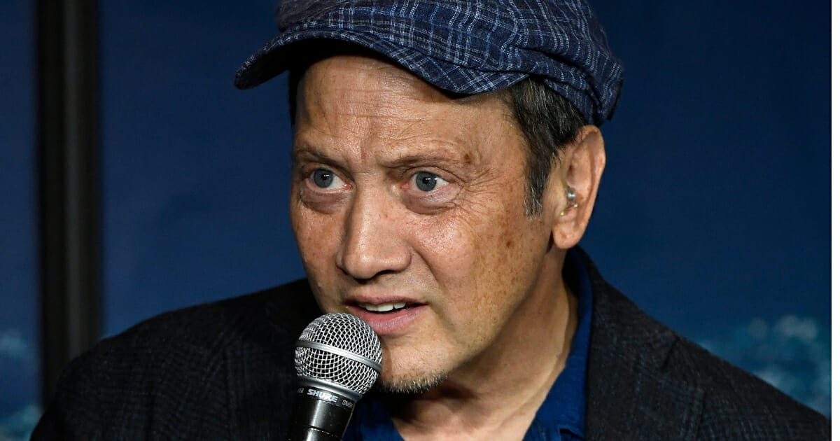 Comedian Rob Schneider performs at the Ice House Comedy Club in Pasadena, California, on Oct. 24, 2019.