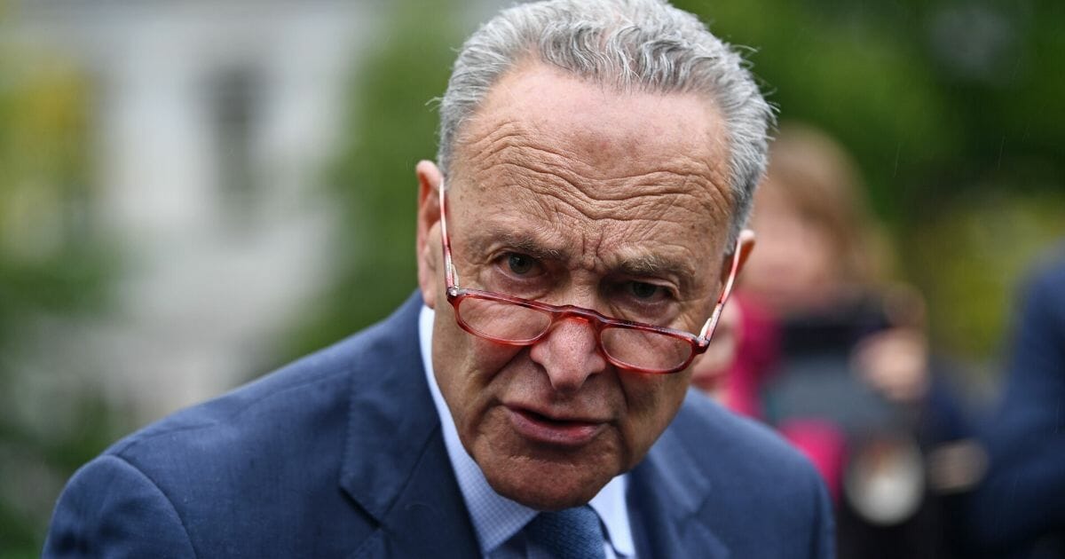 Senate Minority Leader Chuck Schumer speaks with the media after a meeting in October with President Donald Trump at the White House.