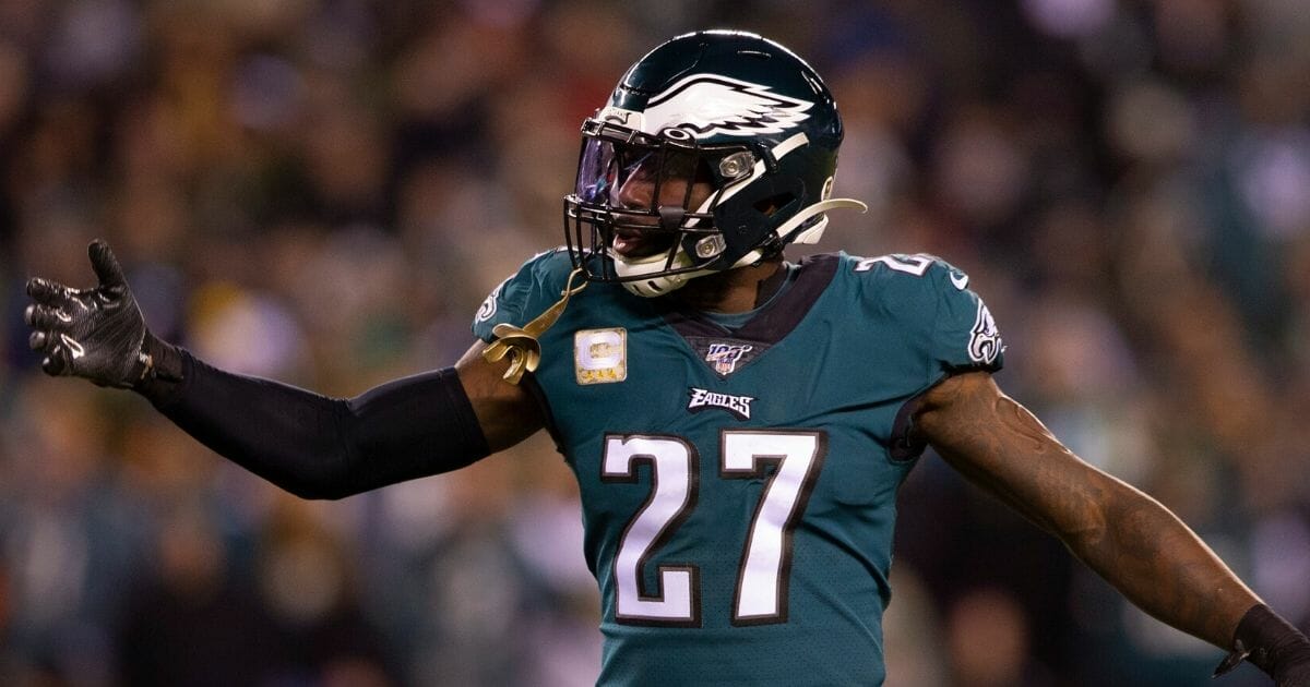 Philadelphia Eagles safety Malcolm Jenkins is on the field during a game against the New England Patriots on Nov. 10, 2019.