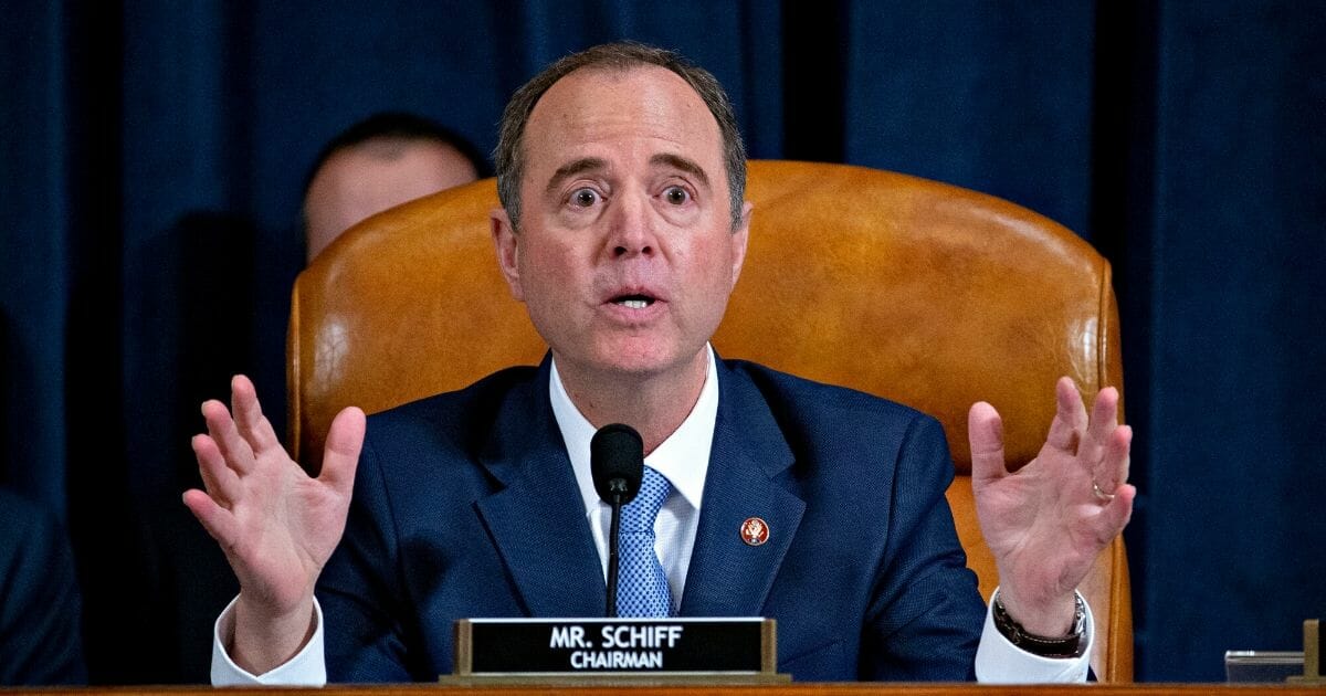 House Intelligence Committee Chairman Adam Schiff makes his closing statement Thursday at the end of the committee's "impeachment inquiry."