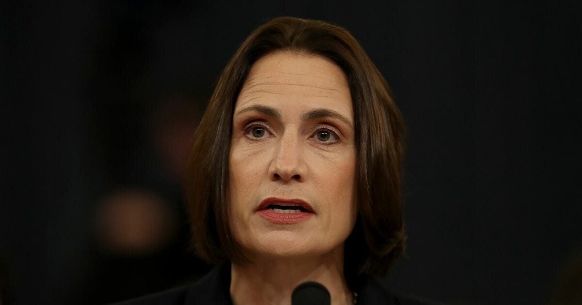 Fiona Hill, the National Security Council’s former senior director for Europe and Russia testifies before the House Intelligence Committee in the Longworth House Office Building on Capitol Hill on Nov. 21, 2019, in Washington, D.C.