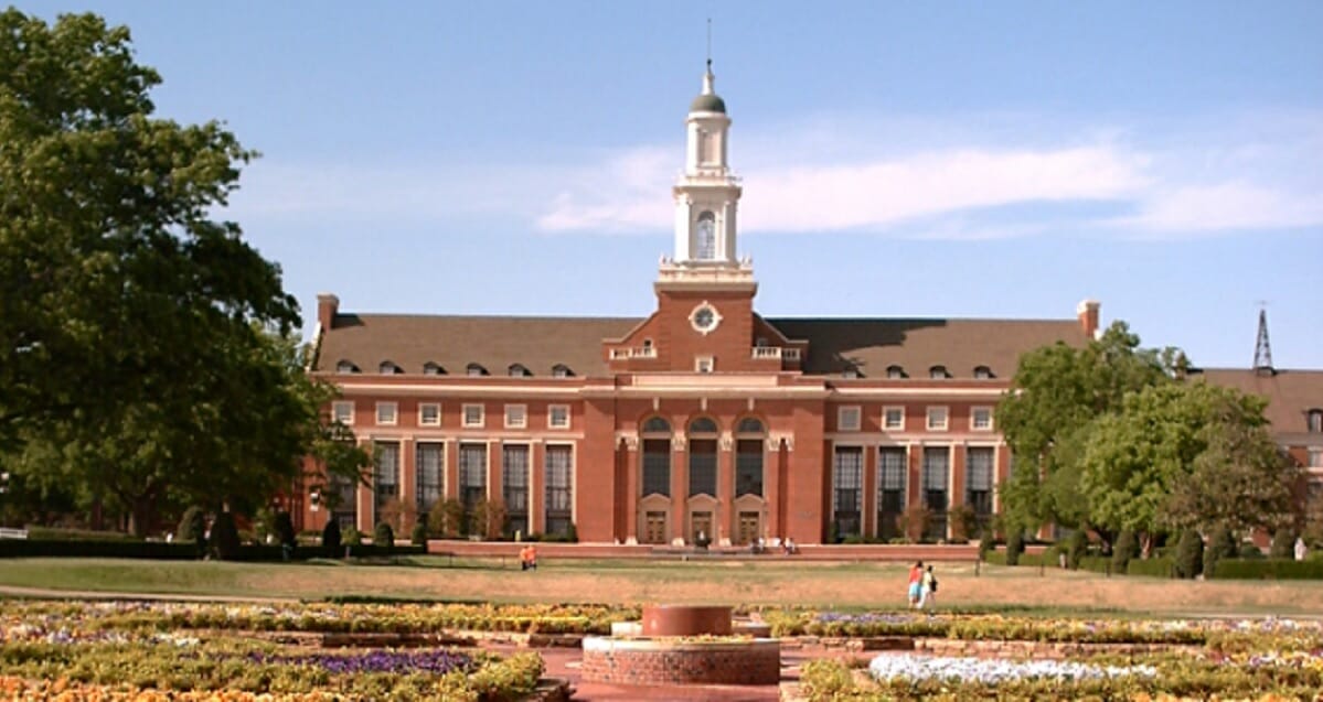 The Edmon Low Library, the main library of the University of Oklahoma.