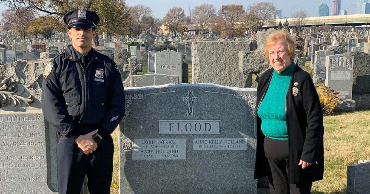 grave for fallen officer