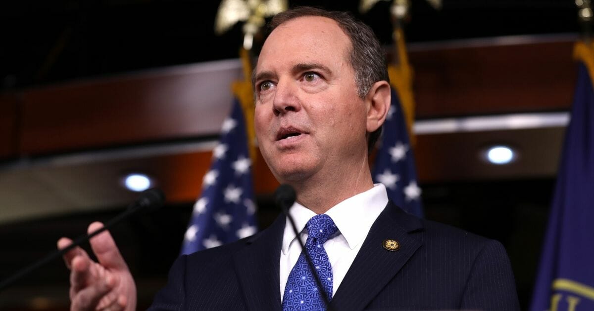House Intelligence Committee Chairman Adam Schiff (D-Calif.) holds a news conference shortly after the release of the committee's Trump-Ukraine Impeachment Inquiry Report at the U.S. Capitol Dec. 3, 2019, in Washington, D.C.