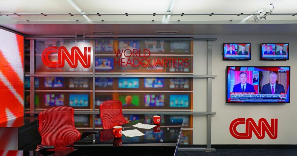 View of the CNN Center, the world headquarters of the CNN news network located in downtown Atlanta, Georgia.