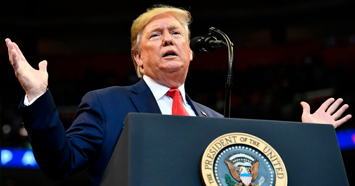 President Donald Trump speaks during a campaign rally at the BB&T Center in Sunrise, Florida, on Nov. 26, 2019.