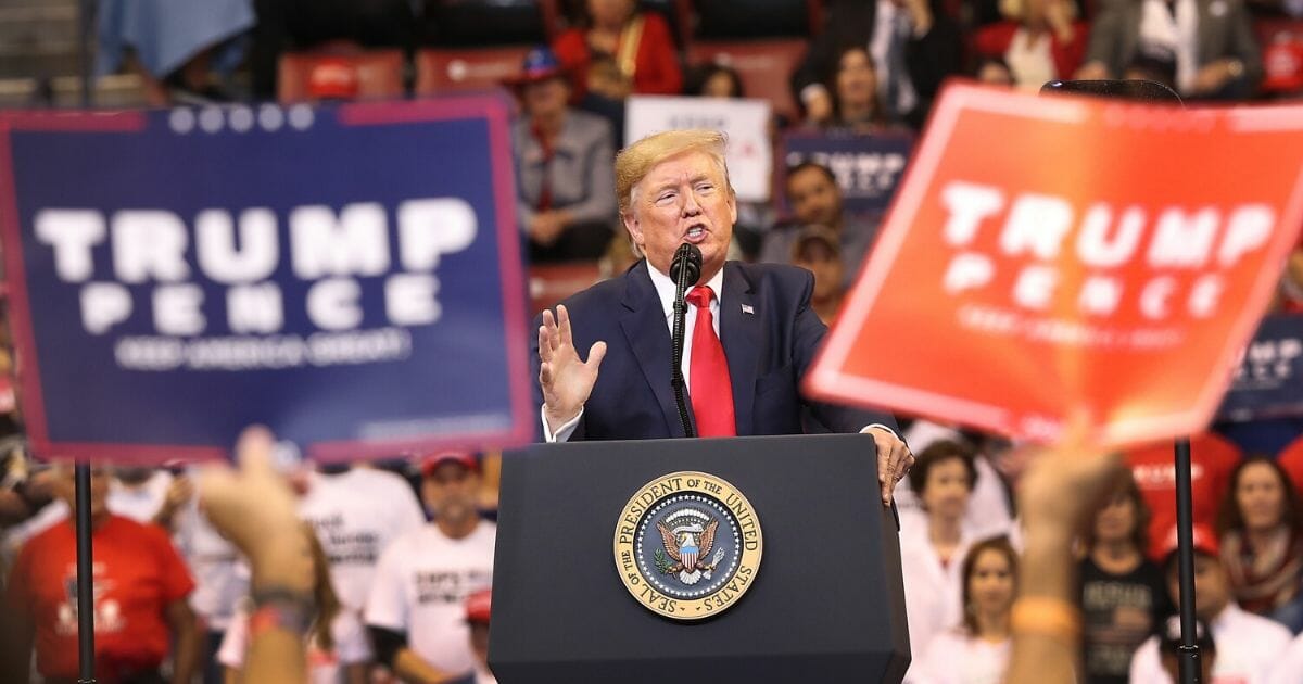 President Donald Trump speaks during a homecoming campaign rally at the BB&T Center on Nov. 26, 2019, in Sunrise, Florida.