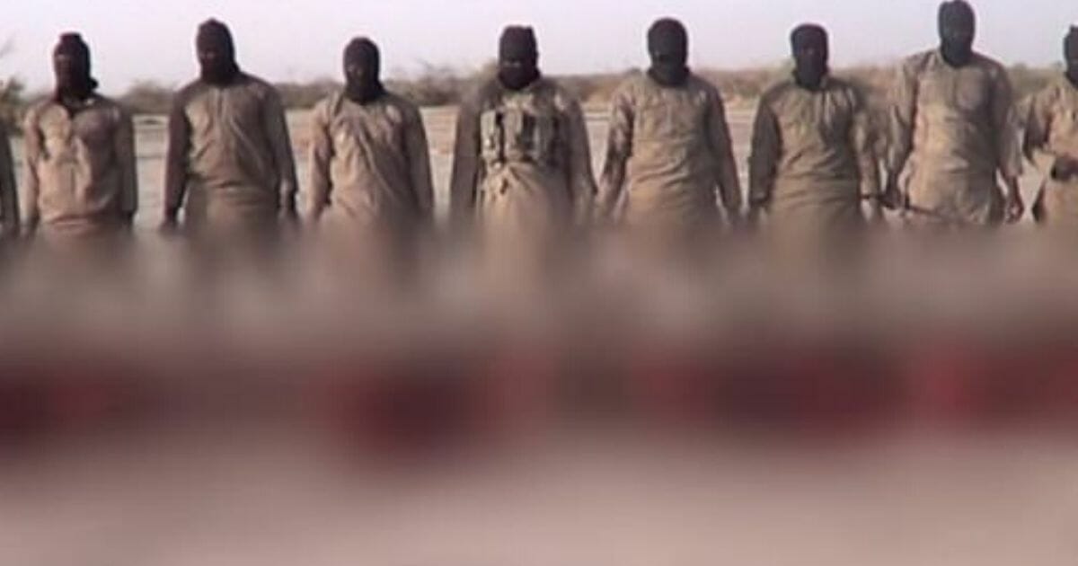 Islamic State group members and hostages