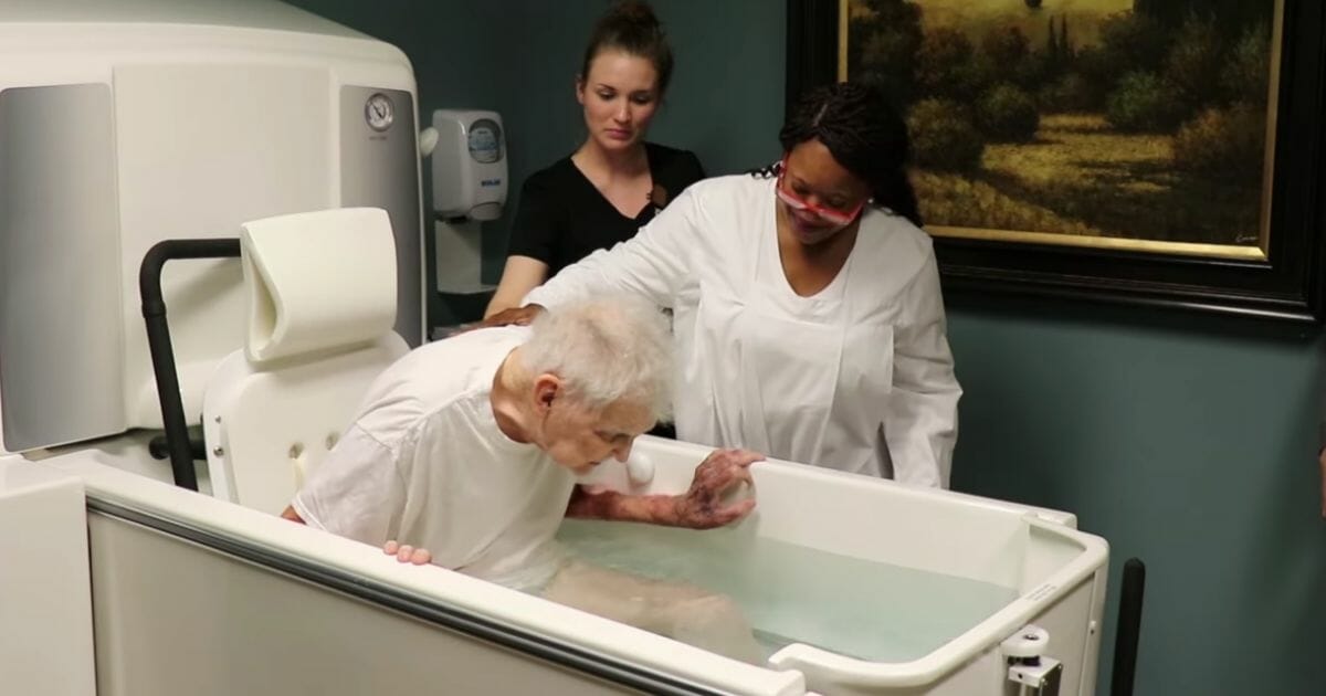 A hospice care program in South Carolina isn't able to grant every wish from its patients, but when Jenis James Grindstaff told the chaplains that he wanted to be baptized, a team of nurses, transportation staff and others rallied together to make sure his wish could come true.
