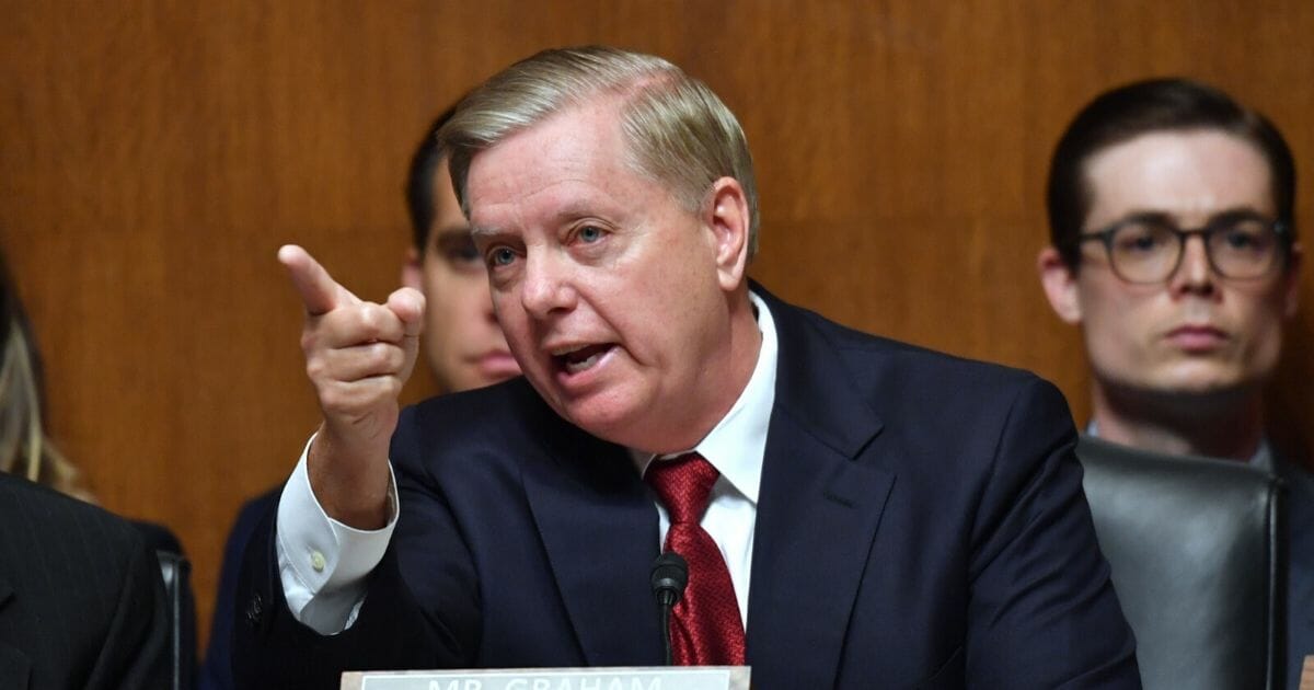Sen. Lindsey Graham speaks as Attorney General William Barr prepares to testify before the Senate Judiciary Committee on May 1, 2019.