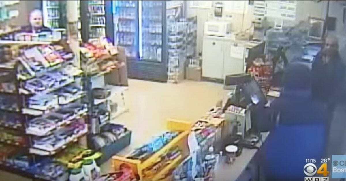 Man robs register in front of cop