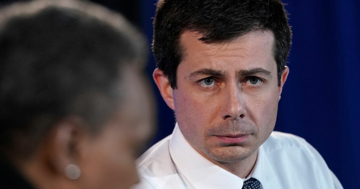 Democratic presidential candidate and South Bend, Indiana, Mayor Pete Buttigieg answers questions at the U.S. Conference of Mayors Iowa Starting Line forum Dec. 6, 2019, in Waterloo, Iowa.