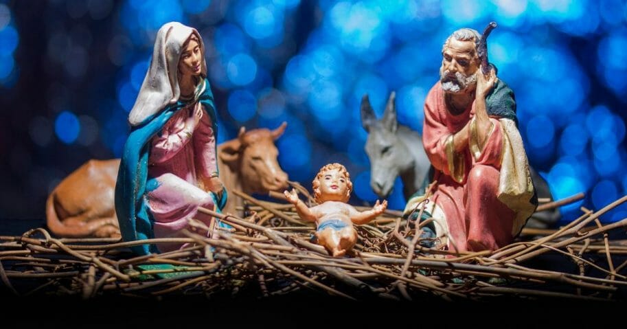 A Nativity scene.
