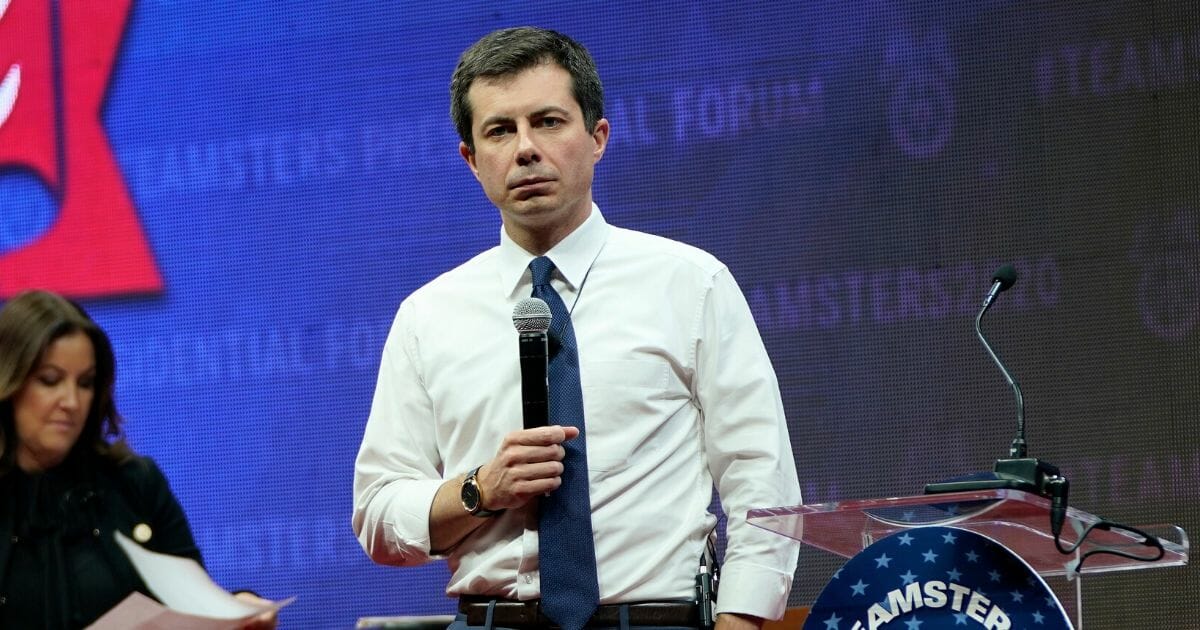 Democratic presidential candidate and South Bend, Indiana, Mayor Pete Buttigieg speaks at the Teamsters Vote 2020 Presidential Candidate Forum Dec. 7, 2019, in Cedar Rapids, Iowa.