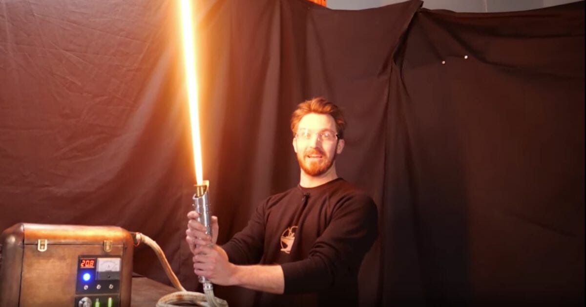 The possibility of seeing or even holding a real lightsaber, however, seemed to be more fictional than scientific. That is, until James Hobson and his crew at Hacksmith Industries proved otherwise.