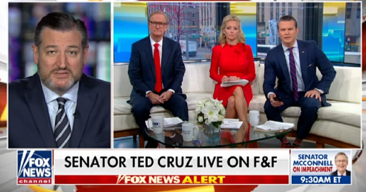 Texas Sen. Ted Cruz appears Thursday on "Fox & Friends."