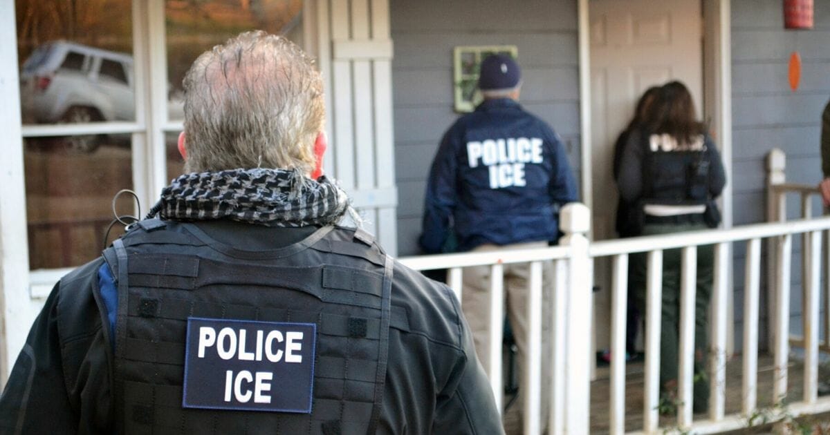 In this handout provided by U.S. Immigration and Customs Enforcement, foreign nationals were arrested during a targeted enforcement operation conducted by ICE aimed at immigration fugitives, re-entrants and at-large criminal aliens on Feb. 9, 2017, in Atlanta, Georgia.