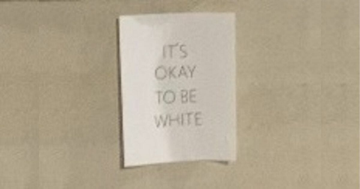 A small poster found at a university that led to a student being expelled.