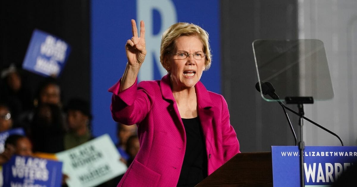 Massachusetts Sen. Elizabeth Warren speaks at a campaign event in Atlanta in November.