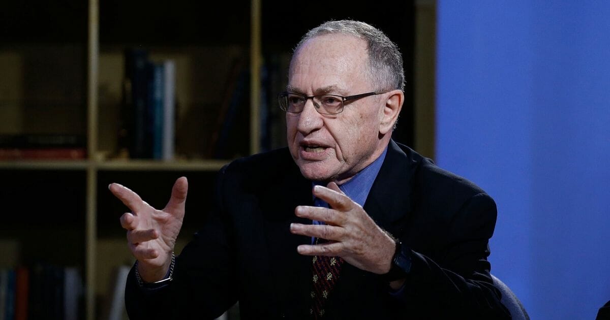 Alan Dershowitz attends "Triumph's Election Special" produced by Funny Or Die at NEP Studios on Feb. 3, 2016, in New York City.