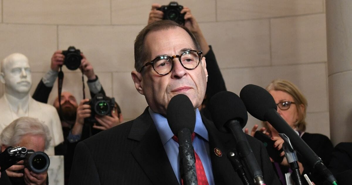 House Judiciary Chairman Jerry Nadler speaks to the media after the committee's vote on articles of impeachment against President Donald Trump on Capitol Hill in Washington, D.C., on Dec. 13, 2019.