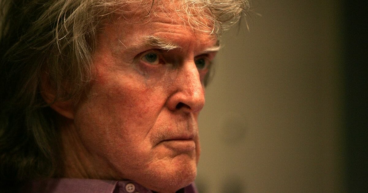 Radio show host Don Imus waits for the Rev. Al Sharpton's radio show to begin on April 9, 2007, in New York City.