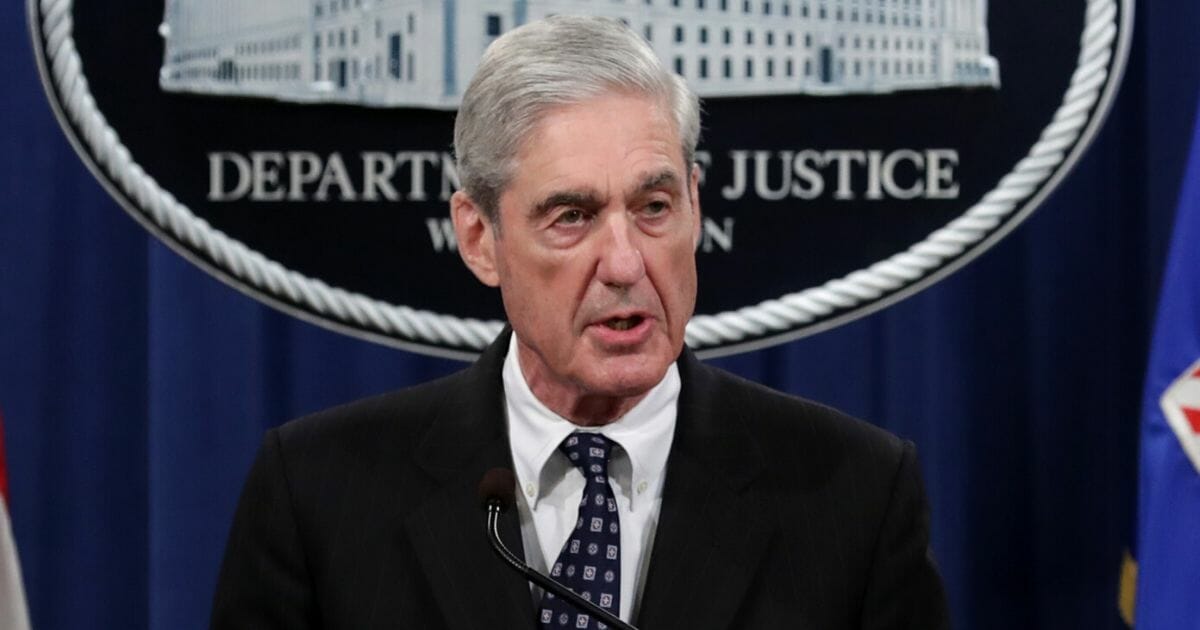 Then-special counsel Robert Mueller speaks at a news conference about the Russia investigation on May 29 at the Justice Department in Washington.