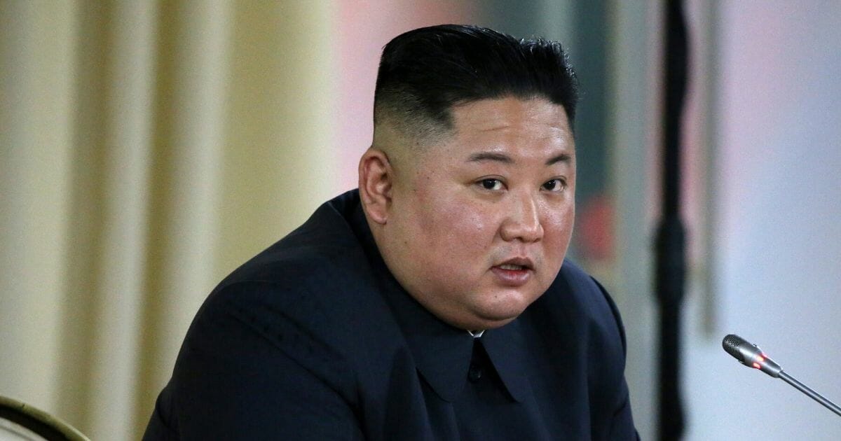 North Korean Leader Kim Jong-un is pictured in a file photo from Russia in April.