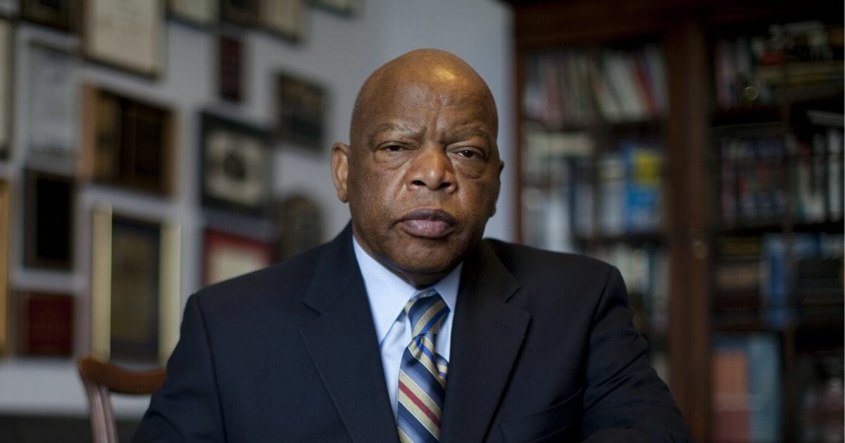 Democratic Rep. John Lewis of Georgia is photographed in his offices in the Canon House office building on March 17, 2009, in Washington, D.C.