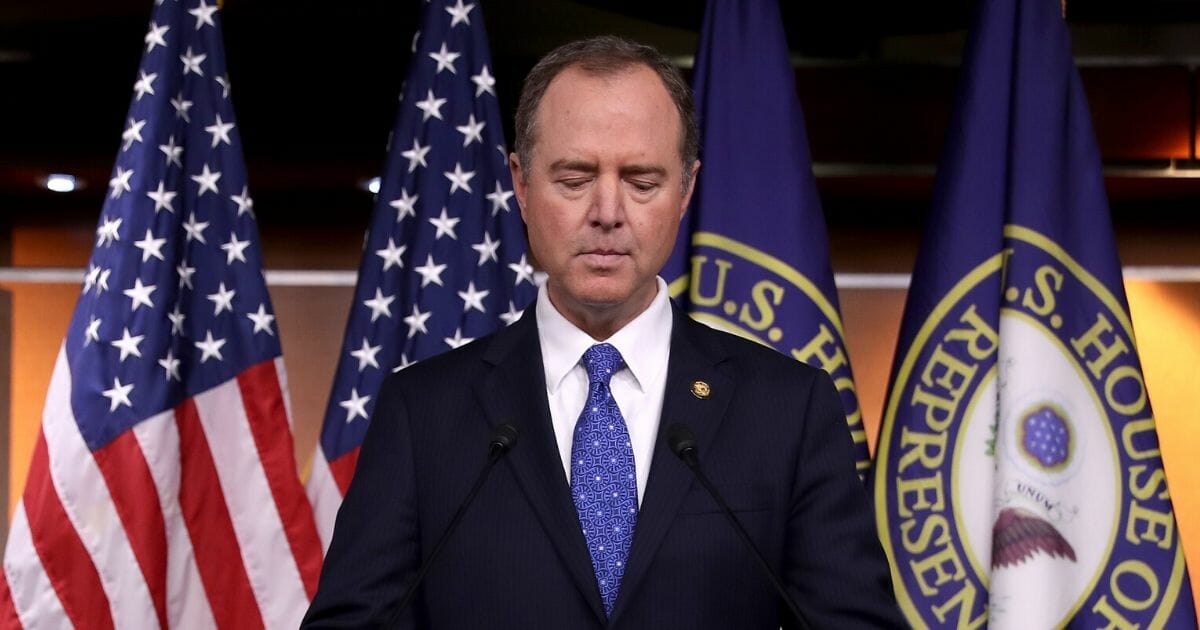 House Intelligence Committee Chairman Adam Schiff holds a news conference shortly after the release of the committee's Trump-Ukraine Impeachment Inquiry Report at the U.S. Capitol on Dec. 3, 2019, in Washington, D.C.