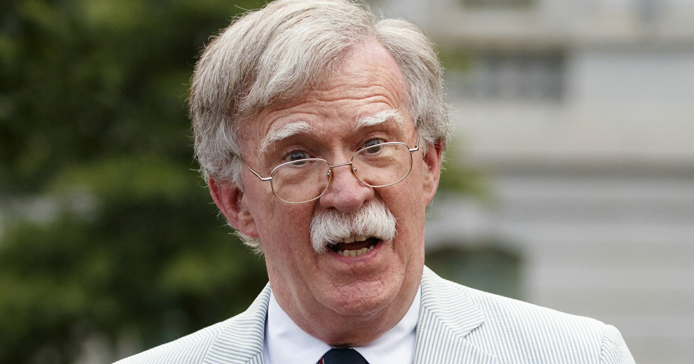 John Bolton speaks to the media at the White House in Washington on July 31, 2019, when he was national security adviser.