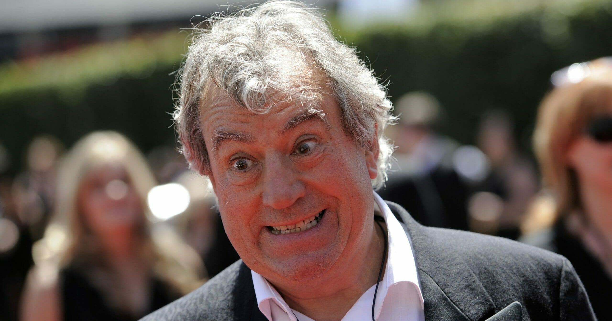 In this Aug. 21, 2010, file photo, Terry Jones arrives at the Creative Arts Emmy Awards in Los Angeles. Jones, a member of the Monty Python comedy troupe, has died at 77.