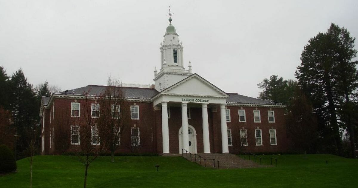 Tomasso Hall at Babson College in Wellesley, Massachusetts.