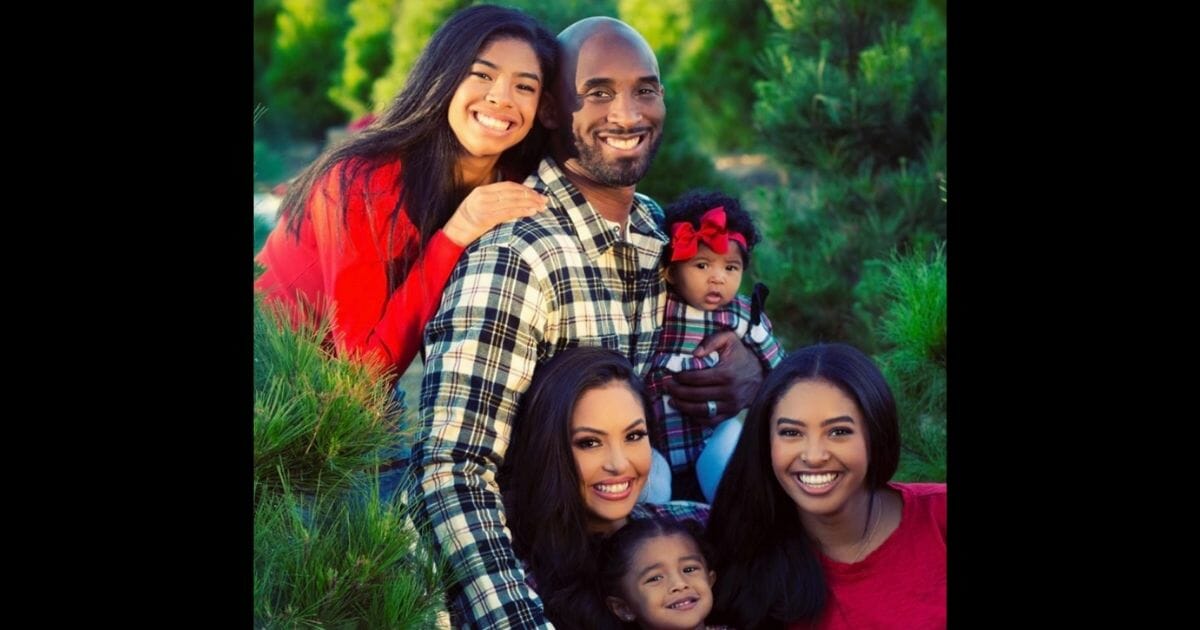 Kobe and Vanessa Bryant and their daughters.