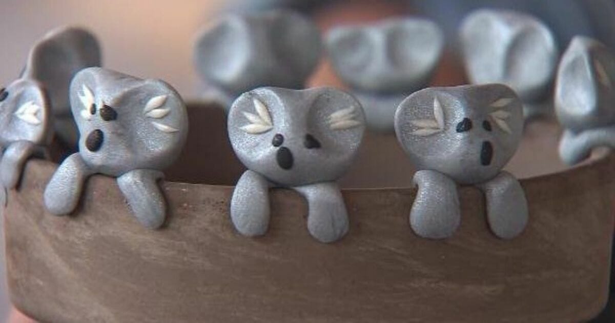Clay koalas created by 6-year-old Owen Colley.